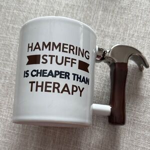 Large novelty hammer mug